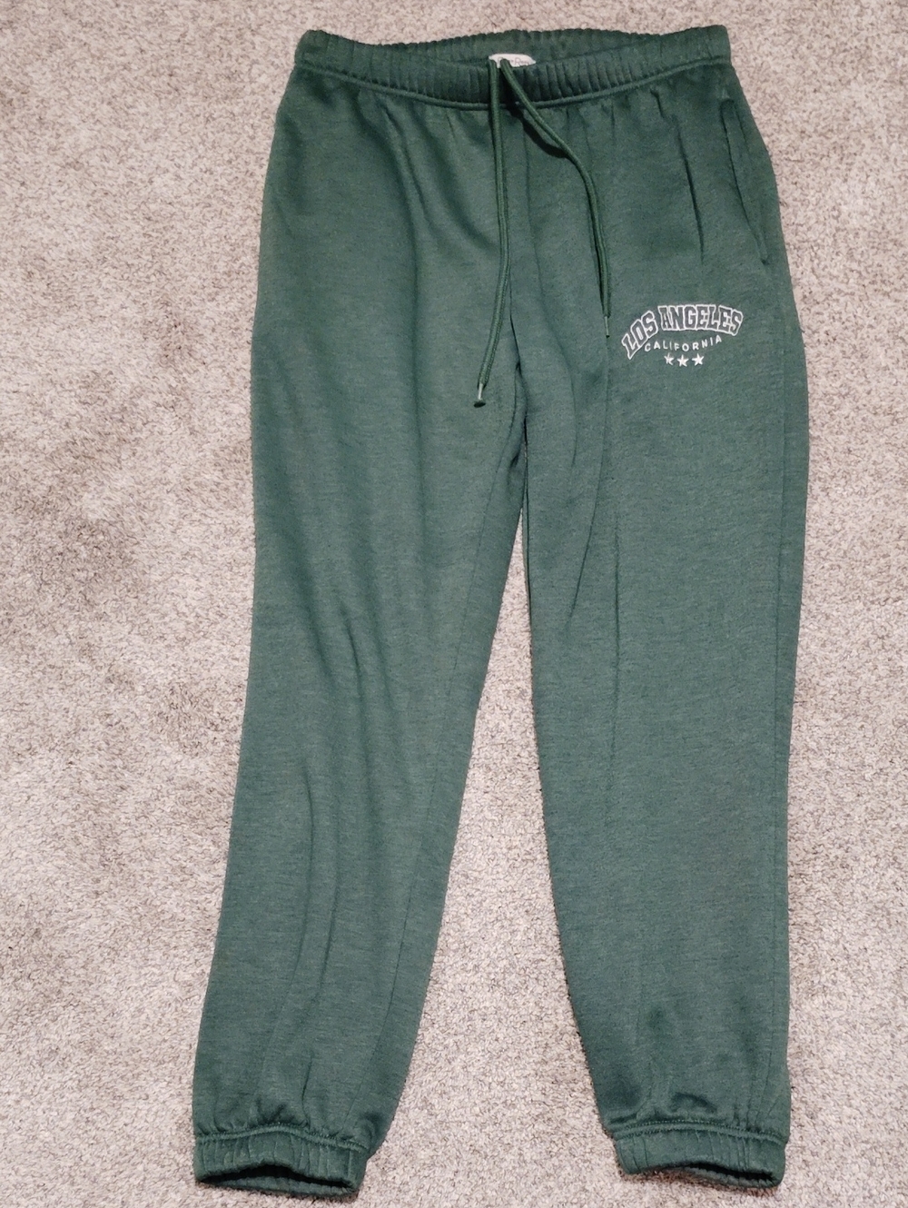 Los Angeles Graphic Dark Green Jogger Pants